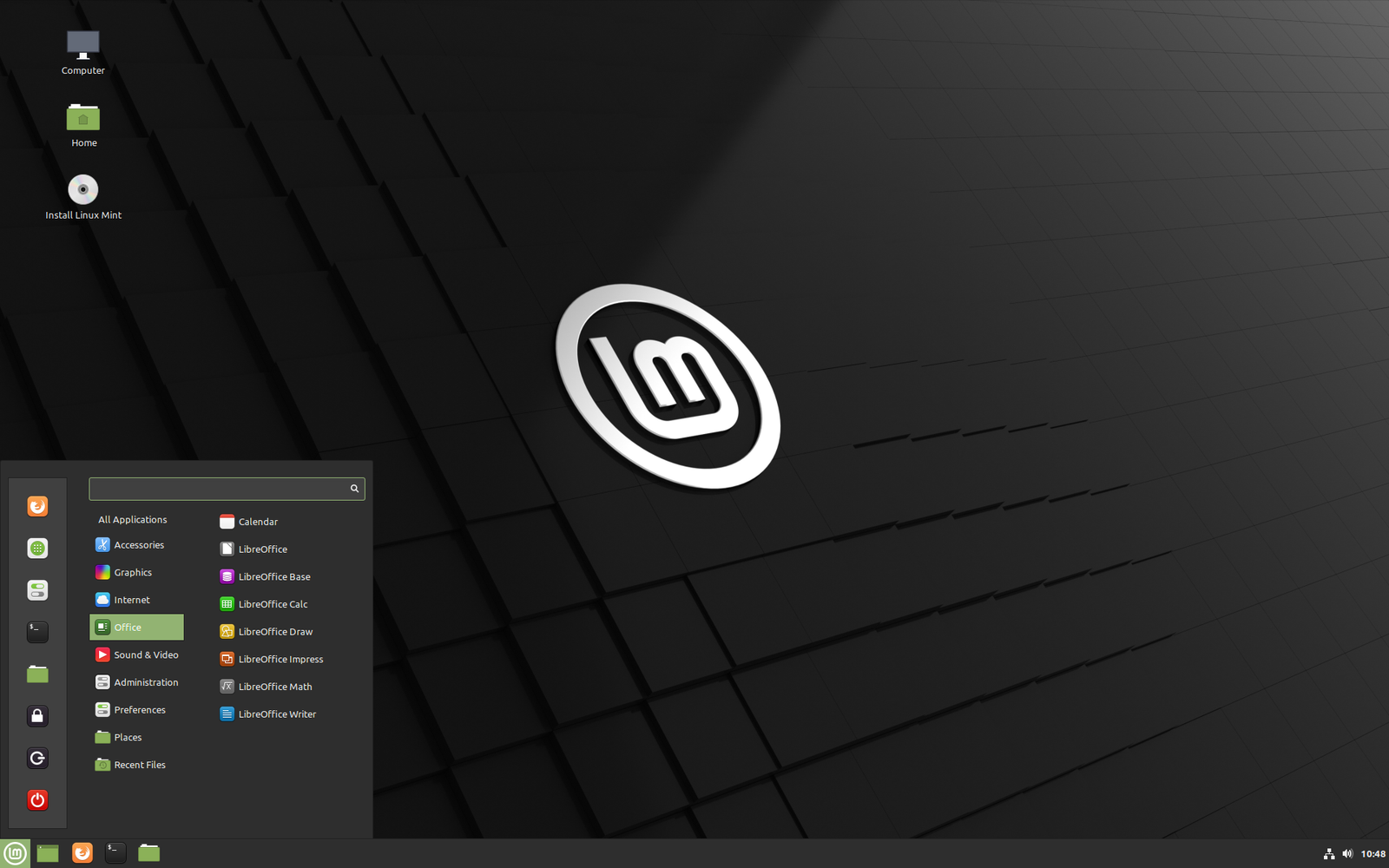 Linux Mint Interface